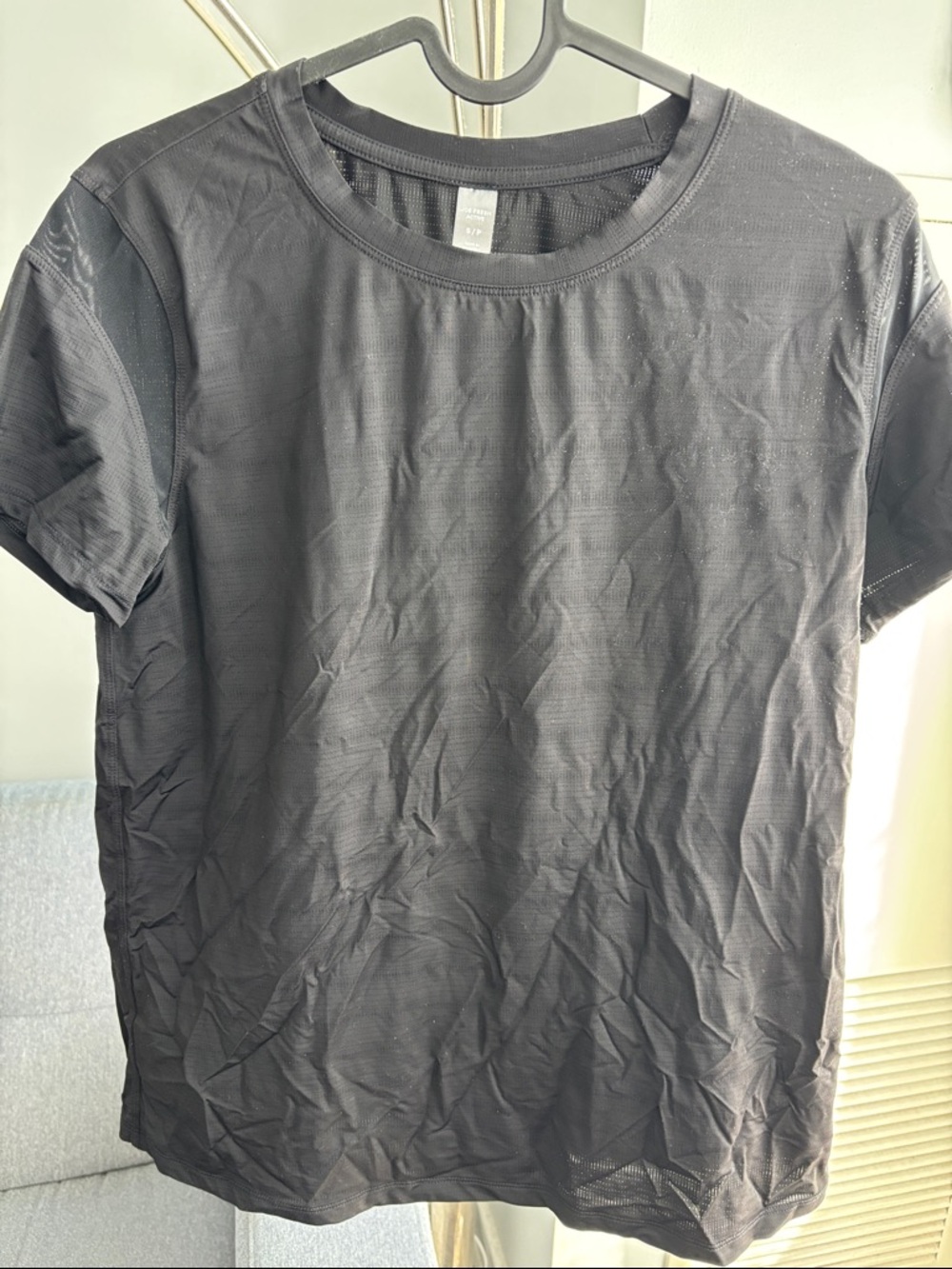 Joe Fresh Black Performance Mesh Tee